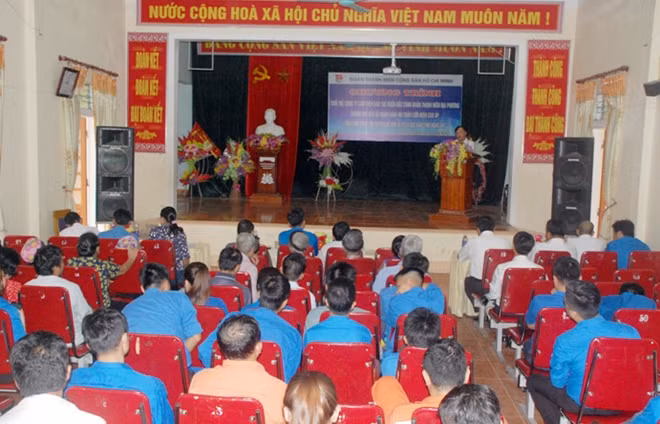 Quang cảnh Lễ phát động tại xã Mỹ Thành.