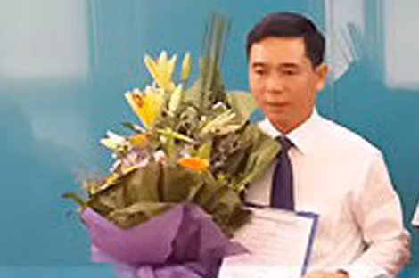 Ông Phạm Đình Trọng trong lễ nhận quyết định bổ nhiệm. Ảnh: TL