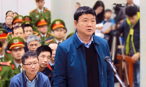 Ông Đinh La Thăng tại phiên tòa. Ảnh: TTXVN