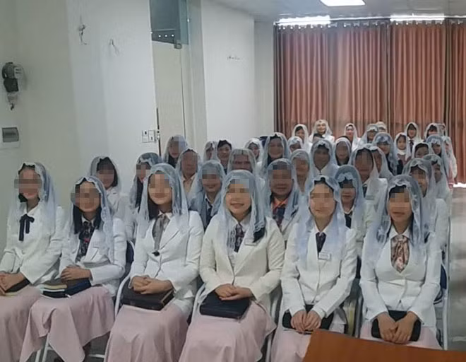 "Buổi lễ của một sion ở Hà Nội ngày 3-3-2018.