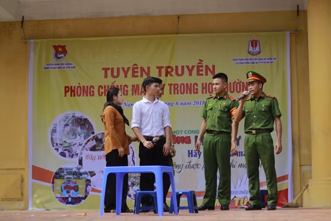 Tuyên truyền phòng chống ma túy học đường.