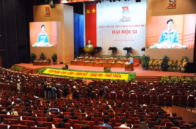 Toàn cảnh phiên làm việc ngày thứ 3 của Đại hội Đoàn toàn quốc lần thứ XI.