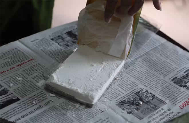 20 bánh heroine đã bị thu giữ.