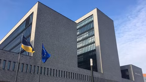 Tòa nhà trụ sở Europol ở The Hague.