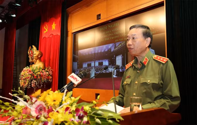 Bộ trưởng Tô Lâm phát biểu chỉ đạo hội nghị.