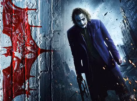 Nhân vật Joker trong phim “The Dark Night” do Heath Ledger thủ diễn. Nhân vật Joker trong phim “The Dark Night” do Heath Ledger thủ diễn.