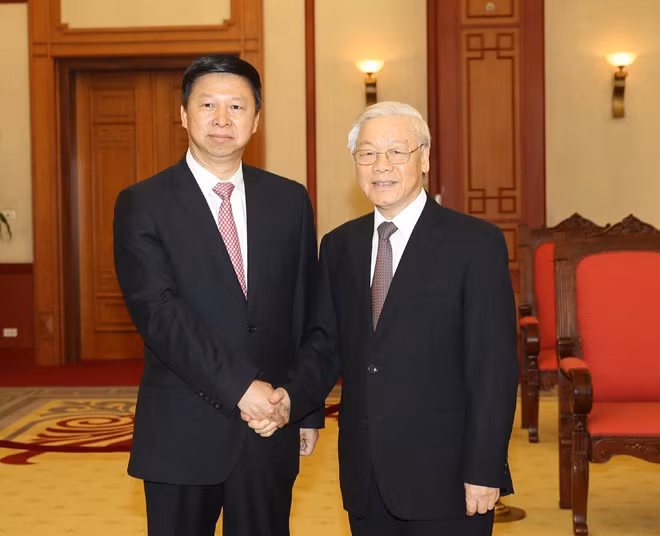 Tổng Bí thư Nguyễn Phú Trọng tiếp đồng chí Tống Đào. Ảnh: TTXVN. Tổng Bí thư Nguyễn Phú Trọng tiếp đồng chí Tống Đào. Ảnh: TTXVN.