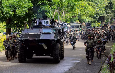 Các đơn vị quân đội dần làm chủ nhiều khu vực ở Marawi. Ảnh: CBS News.