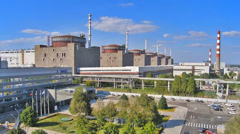 Nhà máy điện hạt nhân Zaporozhskaya của Ukraine. Nhà máy điện hạt nhân Zaporozhskaya của Ukraine.