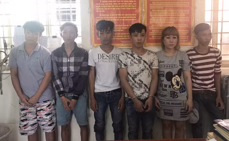 Nhóm của Quý tại cơ quan điều tra.