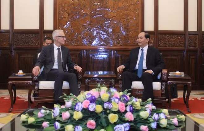 Chủ tịch nước Trần Đại Quang và ngài Jurgen Stock.