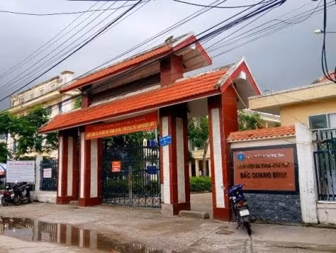Bệnh viện Đa khoa khu vực Bắc Quảng Bình nơi xảy ra vụ việc.