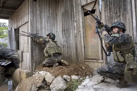 Đặc nhiệm Philippines đã khống chế nhiều khu vực ở Marawi. Ảnh: Toronto Star.