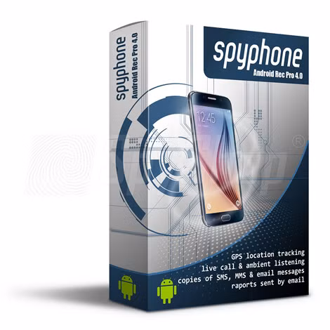 Sản phẩm gián điệp SpyPhone Android Rec Pro.