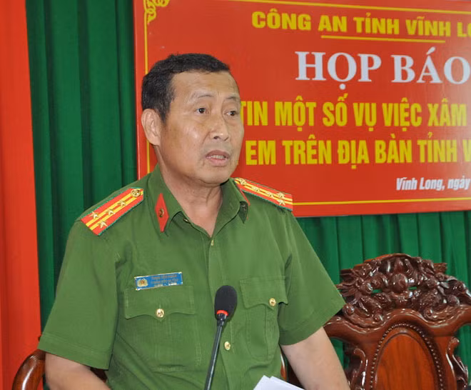 Đại tá Phạm Văn Ngân – Thủ trưởng Cơ quan CSĐT Công an tỉnh Vĩnh Long.
