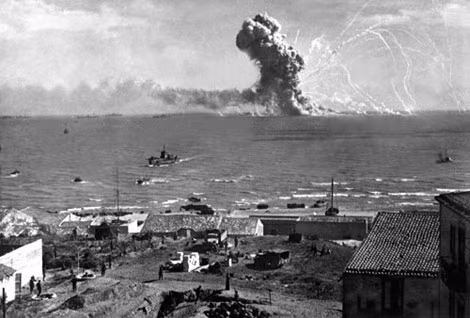 Quân Đồng minh đổ bộ tấn công đảo Sicily. Ảnh: History. Quân Đồng minh đổ bộ tấn công đảo Sicily. Ảnh: History.