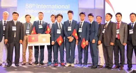 Việt Nam giành 4 Huy chương vàng Olympic Toán quốc tế 2017