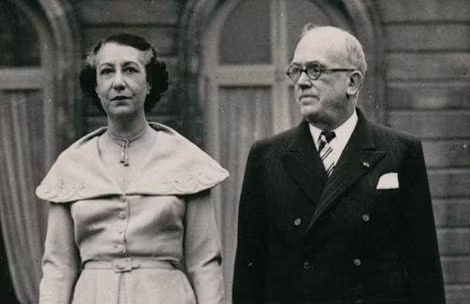 Tổng thống Vincent Auriol và bà Michèle Auriol.