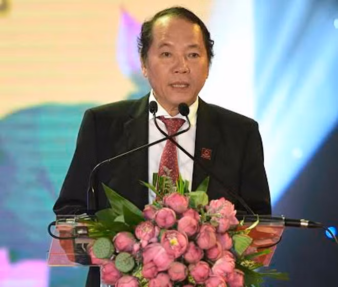 Ông Trần Ngọc Chu - Tổng giám đốc Tập đoàn Hoa Sen phát biểu tại chương trình.