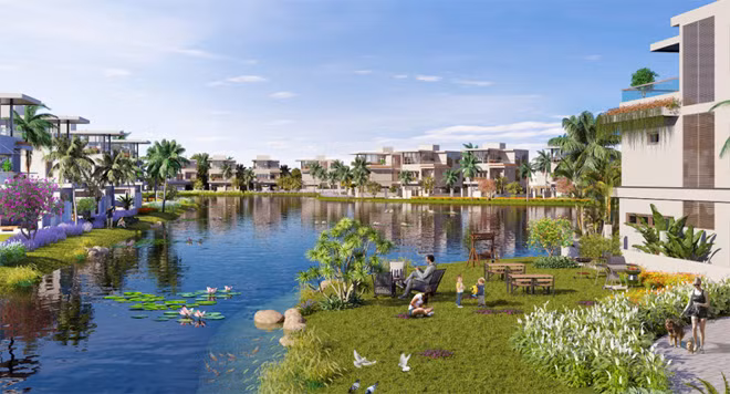 Khu biệt thự Lakeside Villa nằm trong lòng khu đô thị FLC Lux City Sầm Sơn. Hiện chỉ có khoảng 20 căn biệt hướng hồ theo phong cách Địa Trung Hải được giới thiệu ra thị trường.