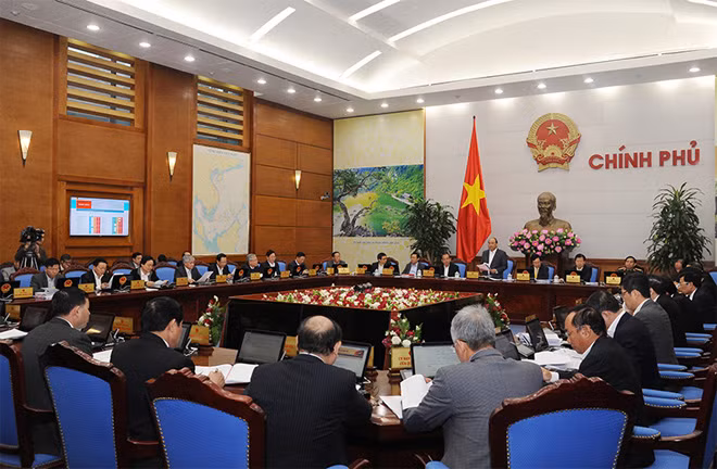 Toàn cảnh phiên họp. Ảnh: VGP.