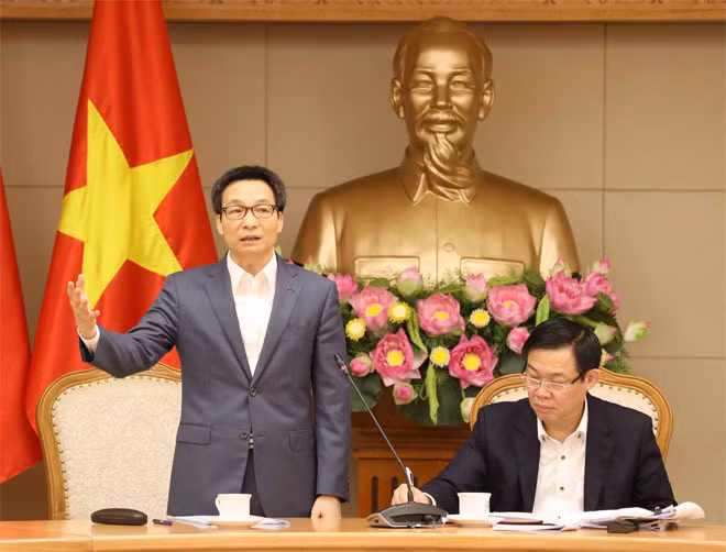 Phó Thủ tướng Vũ Đức Đam phát biểu tại cuộc họp. Ảnh: VGP/Thành Chung. Phó Thủ tướng Vũ Đức Đam phát biểu tại cuộc họp. Ảnh: VGP/Thành Chung.