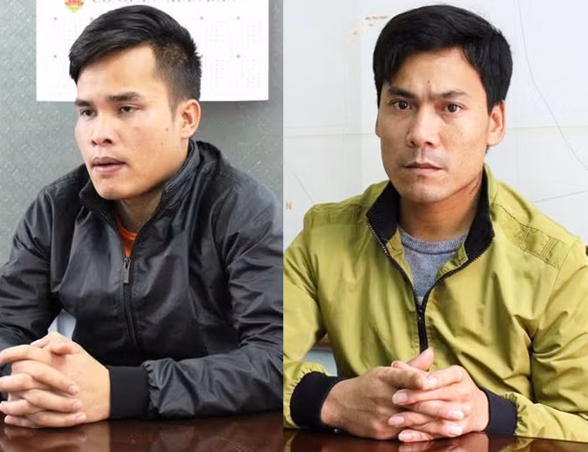 Bùi Văn Đắc và Bùi Văn Lương tại cơ quan điều tra.