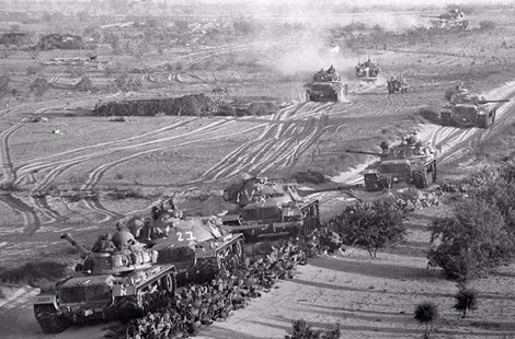 Lực lượng xe thiết giáp của Israel trong “cuộc Chiến tranh 6 ngày”.