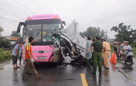 Hiện trường vụ tai nạn.