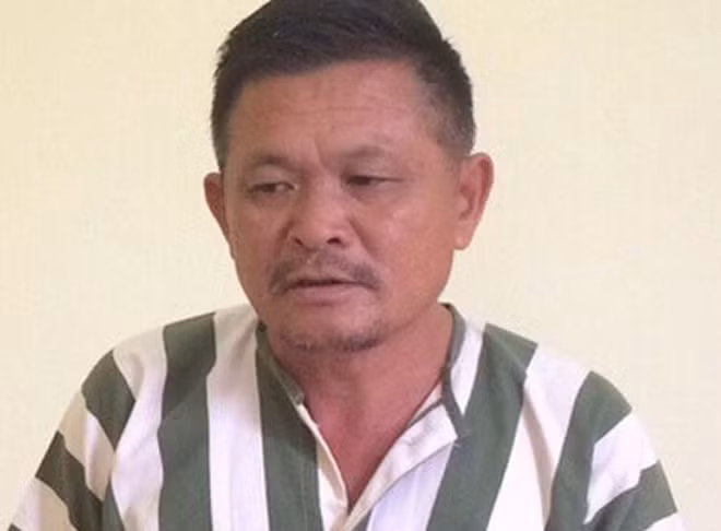 Khải tại cơ quan Công an.