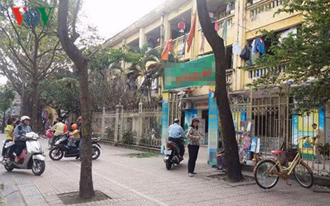 Trường mẫu giáo bé P. đang theo học.