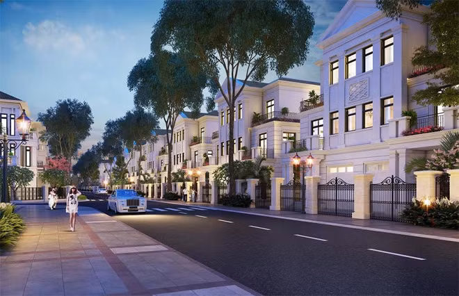 Biệt thự tứ lập là sản phẩm mới có mặt tại KĐT Vinhomes Riverside – The Harmony.