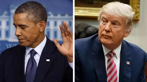Cựu Tổng thống Barack Obama và Tổng thống Donald Trump. Cựu Tổng thống Barack Obama và Tổng thống Donald Trump.
