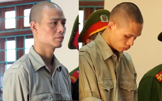 Bị cáo Phùng Mạnh Tuấn và bị cáo Quốc Tú tại phiên tòa phúc thẩm.