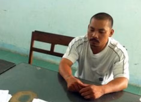 Trịnh Văn Duyên tại cơ quan Công an.