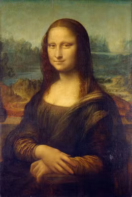Bức tranh sơn dầu Mona Lisa.