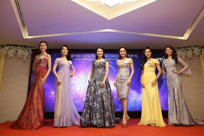 Thí sinh vào vòng bán kết Hoa hậu Hoàn vũ Việt Nam 2017