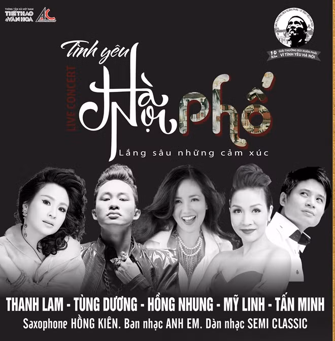 Đêm nhạc có sự tham gia biểu diễn của rất nhiều nghệ sĩ nổi tiếng