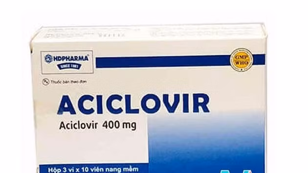 Thuốc Aciclovir không đạt tiêu chuẩn chất lượng bị thu hồi