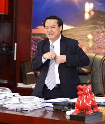 KS Lê Thanh Thuấn - Chủ tịch HĐQT Tập đoàn Sao Mai. (Ảnh: Hoàng Xuân).