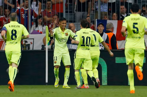 Bộ ba MSN vẫn là chìa khoá thắng lợi của Barca. Ảnh: Reuters.