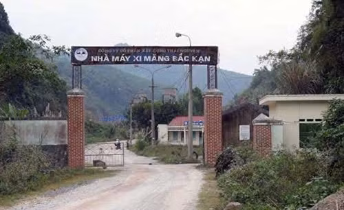 Nhà máy xi măng Bắc Kạn, nơi bị mất nguồn phóng xạ. Ảnh: vne