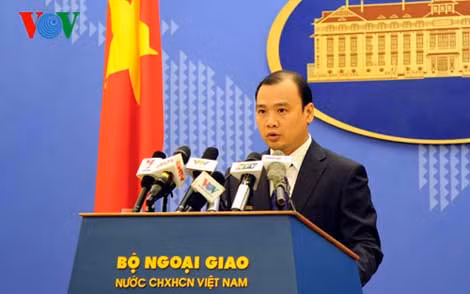 Người phát ngôn Bộ Ngoại giao Việt Nam Lê Hải Bình. (ảnh: VOV).