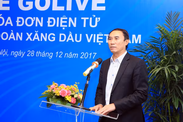 Ông Nguyễn Văn Phụng - Vụ trưởng Vụ quản lý thuế doanh nghiệp lớn, Tổng cục Thuế phát biểu tại buổi lễ. Ông Nguyễn Văn Phụng - Vụ trưởng Vụ quản lý thuế doanh nghiệp lớn, Tổng cục Thuế phát biểu tại buổi lễ.