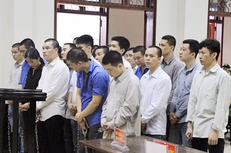 Các bị cáo trong vụ án.