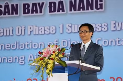 Phó Thủ tướng Vũ Đức Đam: Hợp tác khắc phục hậu quả chiến tranh, đặc biệt là chất độc hoá học là nội dung rất quan trọng trong quan hệ giữa hai nước Việt Nam, Hoa Kỳ. Ảnh: VGP/Đình Nam.