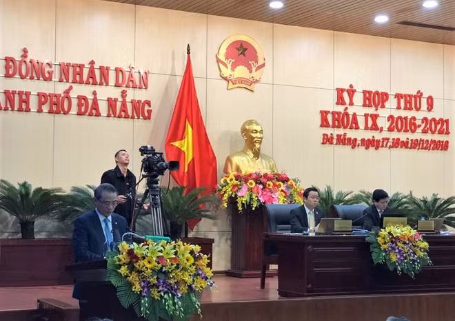 Bí thư Thành ủy Đà Nẵng Trương Quang Nghĩa phát biểu