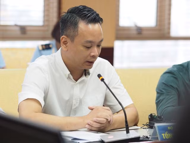 Đại diện Tổng cục Thuế- Bộ Tài chính tại cuộc họp các bộ ban ngành về xuất xứ tại Tổng cục Hải quan