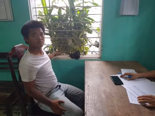 Đối tượng Toàn tại Cơ quan công an. Đối tượng Toàn tại Cơ quan công an.