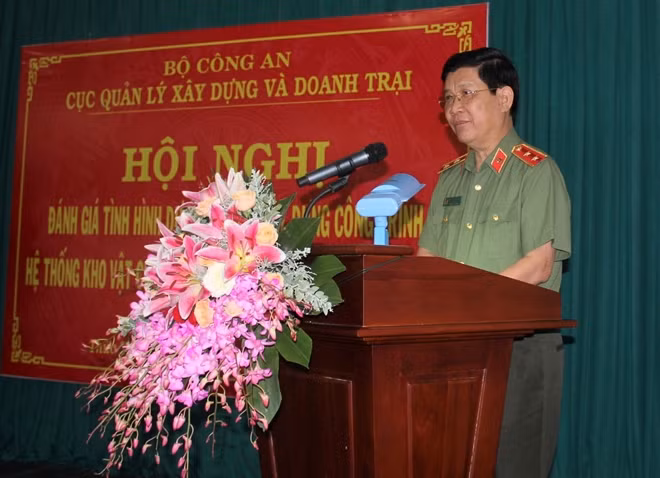Trung tướng Nguyễn Văn Sơn, Thứ trưởng Bộ Công an phát biểu chỉ đạo tại hội nghị.
